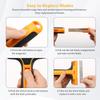 4 Pcs Cleaning Shovel Cutter Portable Paint Cleaning Knife with 40 Replacement SK5 Blade Glass Floor Tiles Scraper for Household