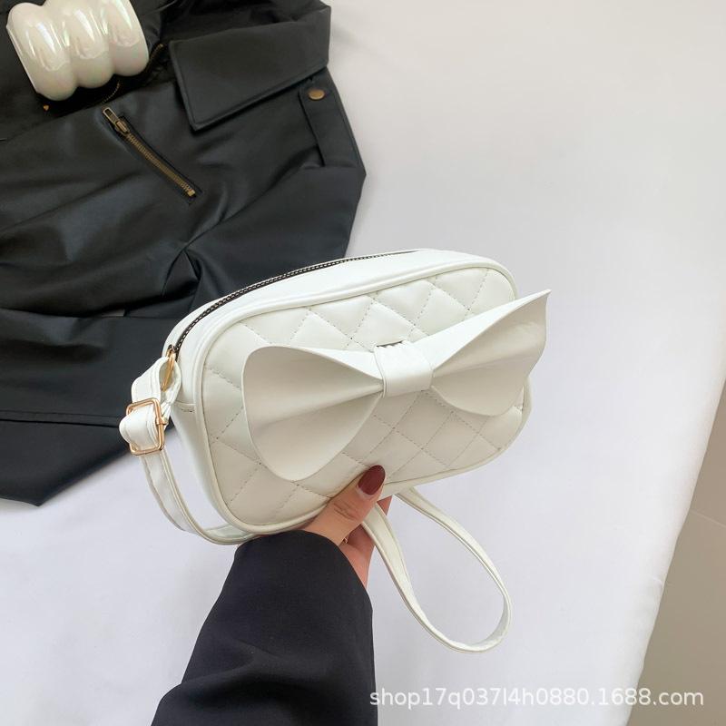 Сумка-бантик для женщин, модная новая сумка через плечо с вышивкой в виде бриллиантов, модный дизайн, модная квадратная сумка на одно плечо