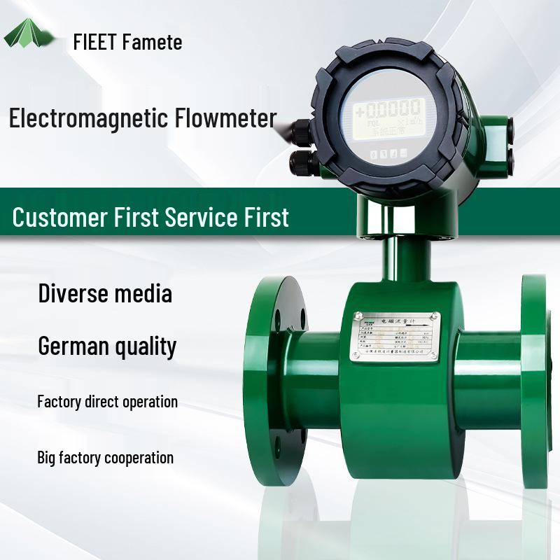 Integrated Electromagnetic Flowmeter for Acid-Base Corrosive Industrial Wastewater and Sludge