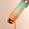 1000ml Colorful Frosted Water Bottle Motivational Drinking Bottle Sports Water Bottle With Time Marker Portable Reusable Cups