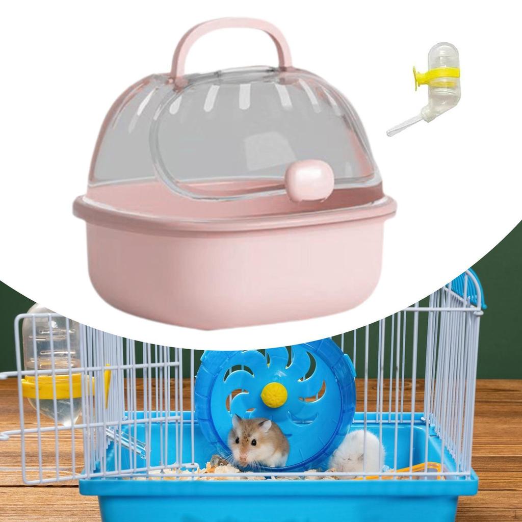 Hamster Carrier Cage Chinchillas Carry Case Portable Dwarf Travel Breathable for