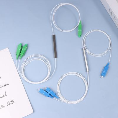 Волоконно-оптический Plc разветвитель 1X2 Sc/Apc Sc/Upc Mini Blockless 1*2 Sc Apc/Upc разъем Волоконно-оптический разветвитель Ftth одномодовый