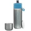 Brita Бутылка для воды прямого питья 600 мл портативный очиститель воды бутылка с 1 картриджем заполнить Go Active Blue японский и [оригинальный продукт]