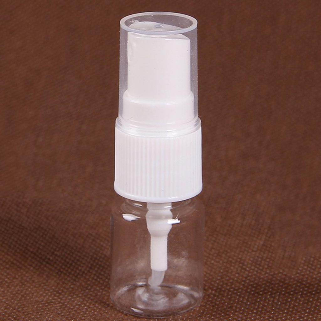 Portable Travel Transparent Plastic Empty Cosmetic Sample Spray Bottle Atomizer