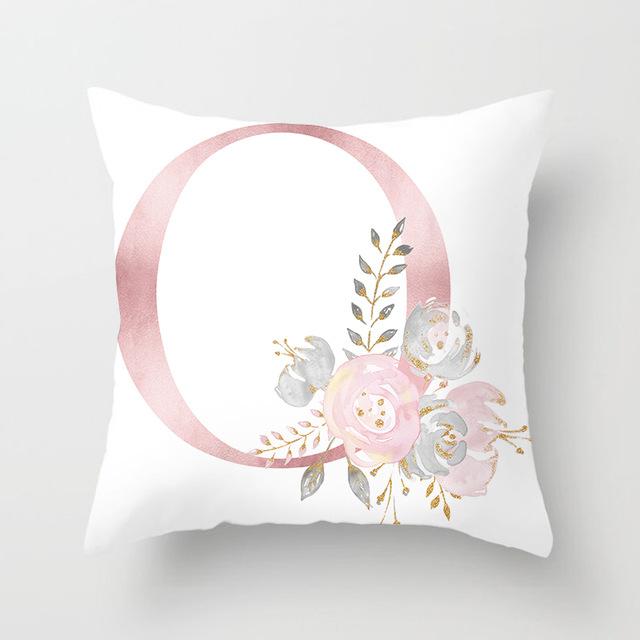 26 Letters Cushion Cover Letter Home Decorative Pillowcase Polyester Throw Pillow Case Cushion Cover For Sofa Almohada Hot Zt25