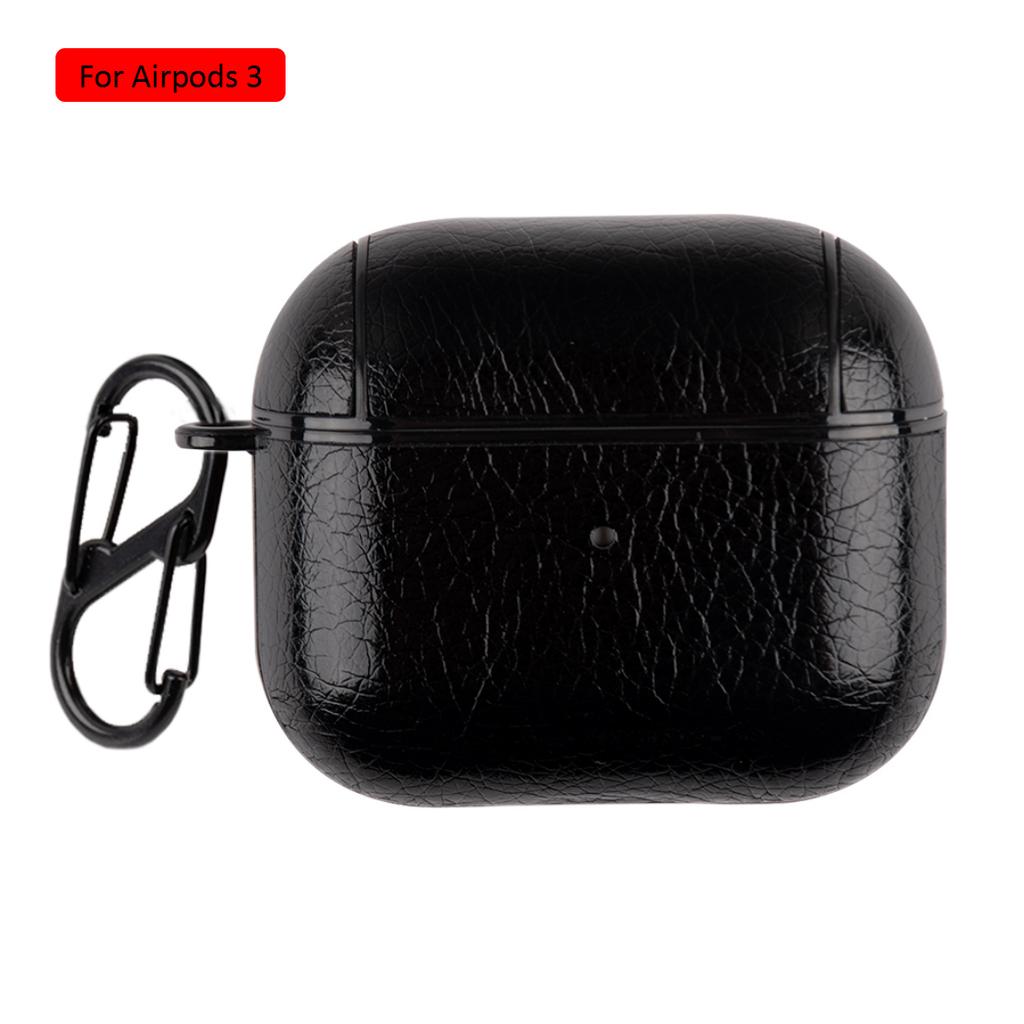 PU Leather Earphone Case For Apple Airpods 1 2 Business Man Headphone Case For Apple AirPods 3 Pro Protective Case With