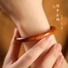 Rosewood and Sandalwood Simple Plain Bracelet for Women Vintage Ethnic Style Wooden Bracelet Gift
