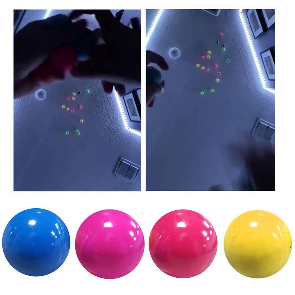 Флуоресцентный липкий настенный мяч, липкий целевой шар, декомпрессионная игрушка, детский подарок, 10 мл