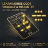 Morse Decoding Training Card Portable Telegram Encryption Training Morse Practice Training Card Signal Buttons Home Decoration