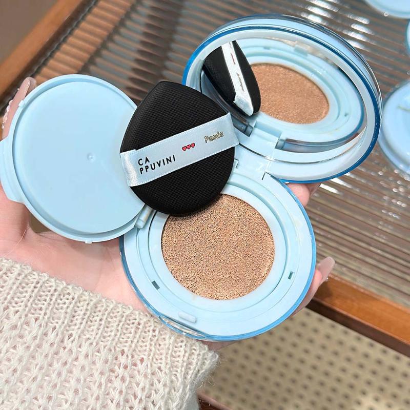 Cappuvini Матовый шелковистый увлажняющий консилер-кушон Air Cushion Натуральный макияж Стойкий водостойкий кремовый кушон Тональная основа для кожи