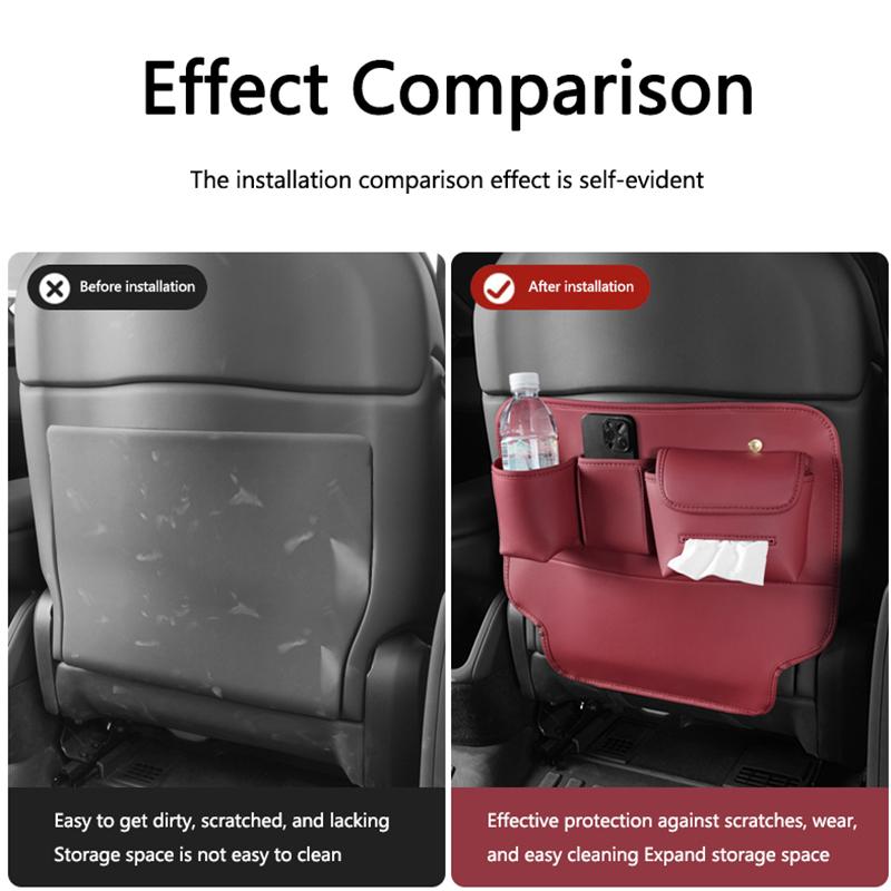 AAAQS1 Sticker Seat Back Organizer Car Interior Storage Pouch Backseat Bag For BMW M5 M4 M3 F20 F40 F22 F30 E90 F32 F10 F06 F07F46E60Z4