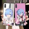Чехол для телефона Anime ReZERO Ram Rem для Honor 70 50 20 7S X9 X8 X7 Magic 4 3 Pro, мягкий черный чехол для телефона