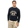 Vintage Athletic Sweatshirt 100% Cotton Blue