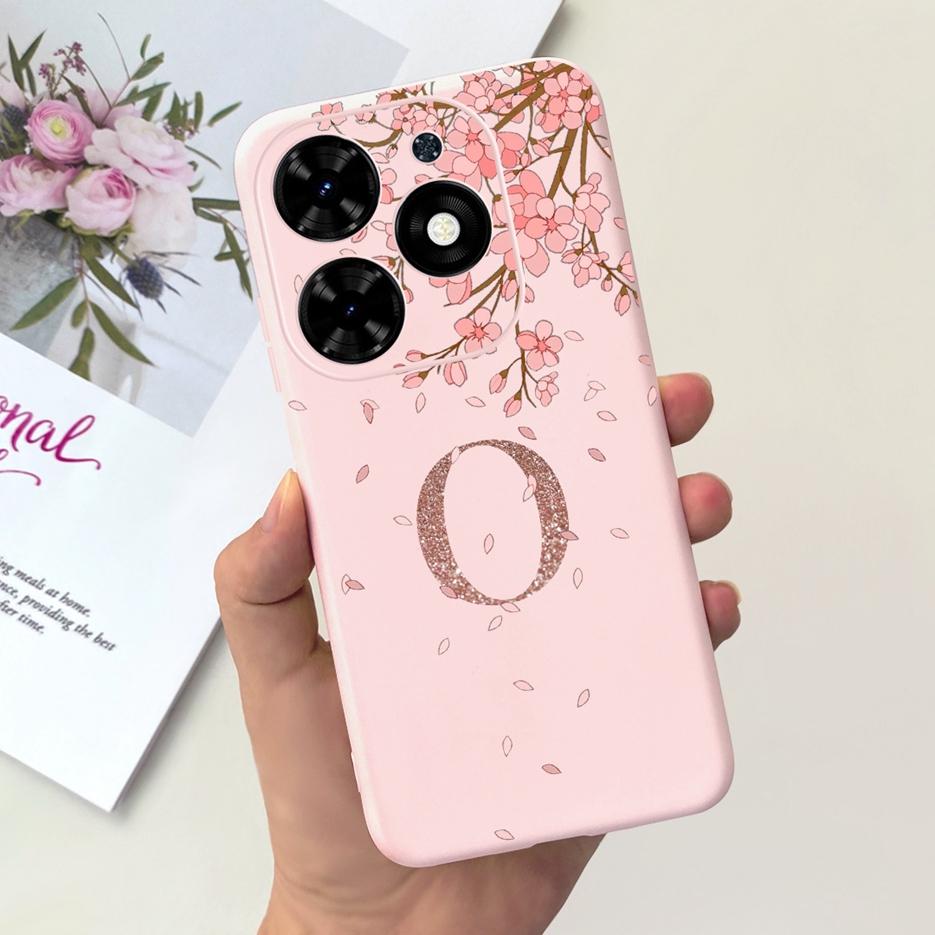 Чехол для Infinix Hot 40 Чехол для Infinix Hot 40i Милые Буквы Короны Задняя Крышка Чехол для Телефона Для Infinix Hot 40 Pro Hot40 Hot40i Мягкие Fundas