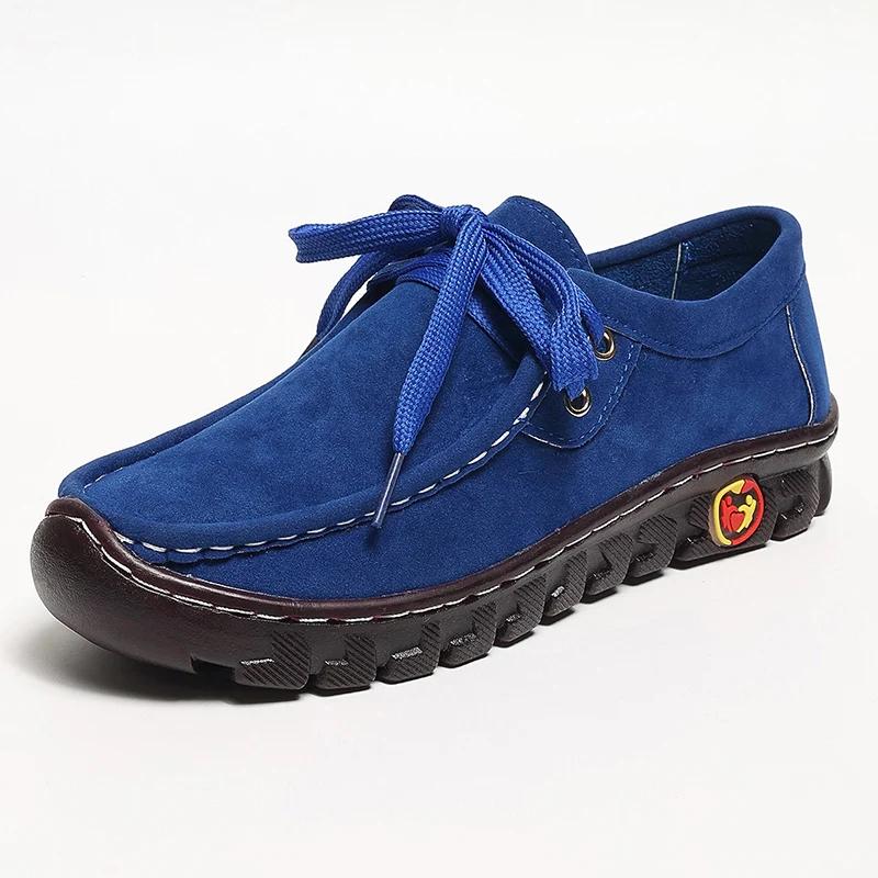 Lucyever Fashion Flock Platform Sneakers Women Plus Size Slim Up Flats Shoes Women Non Slip Thick Sole Promise Shoes 43