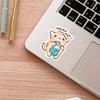 Drink Water Cat Sticker Durable for Laptop, Car, Luggage, Skateboard & More - Perfect for Teens, Adults, Creative Decor & Gifting