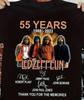 Футболка LED ZEPPELIN С АВТОГРАФАМИ 55-ЛЕТНИЙ ЮБИЛЕЙ ЗОЛОТОЙ И ЧЕРНЫЙ СОВЕРШЕННО НОВАЯ