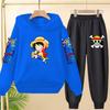 2026 Latest Children's Sports Outfit - 2-piece Hoodie+pants with Cartoon Patterns. Comfortable and Pleasant Boys' and Girls' Set