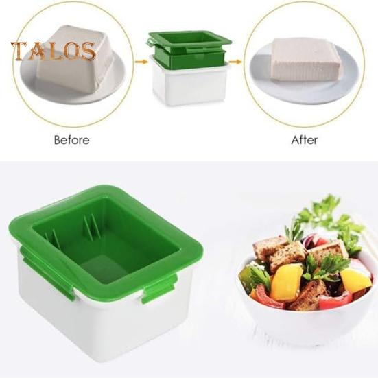 Пресс-коробка для тофу Пресс-коробка для тофу с сушкой для твердого или очень твердого тофу Машинка для приготовления тофу с сушкой для воды, пригодная для мытья в посудомоечной машине