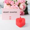 24Pcs Heart Shaped LED Electronic Lamp Flameless Warm White Flickering Light for Valentine Christmas Party Decor Night