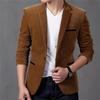 Men's Autumn Winter Casual Corduroy Slim Long Sleeve Coat Suit Jacket Top