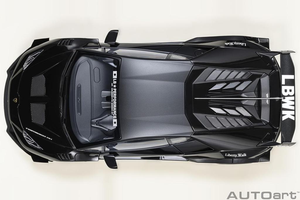 AUTOart Liberty Walk Works Lamborghini Huracan GT Black Finished Product 1/18 LB-Silhouette