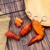 Wings Pork Belly Drumstick Fashion Jewelry Fast Food Key Ring Simulation Food Keychains Bag Pendant
