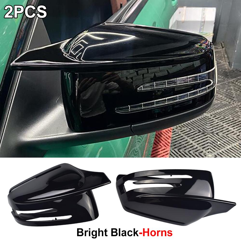 Чехлы на боковые зеркала, черные для Mercedes BENZ W176 W246 W212 W204 C117 X156 X204 W221 C218 ABCES CLA GLA GLK