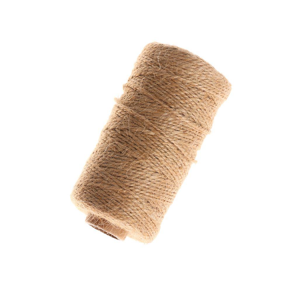 100 Meters Cord Parts Home Decor DIY Crafts Dry Twine Jute Rope String Thread