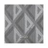 Dior CD Diamond Pattern Print Double Fold Canvas Card Holder Men Card Holder Gray 2ESCH147DCO-H42E
