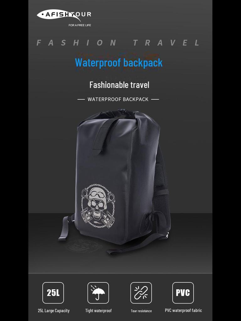 Waterproof Skull Backpack - Large Capacity Outdoor Sports Travel Bag