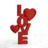 3D-печатная фигурка любовного письма, Красное сердце LOVE Настольное украшение для декора свадьбы и годовщины, Романтический знак на стол ко Дню святого Валентина для спальни,