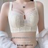 Ультратонкий женский бюстгальтер из французского кружева без косточек с кристальной чашкой и ушками кролика - элегантный летний дизайн для лестной посадки