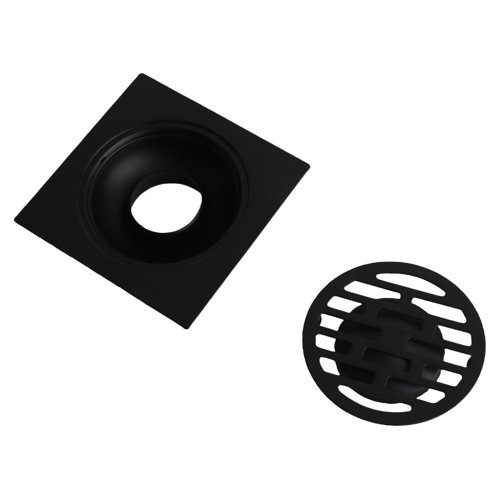 Black Shower Drain Odor Proof Sewer Drain Easy Installation Floor Drain Home