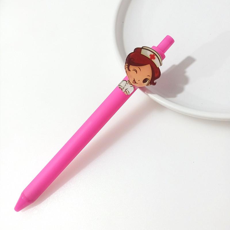 Креативная мультяшная больничная серия ярких цветов, нейтральная ручка для медсестры и доктора, 0,5 мм, гелевая ручка с черными чернилами, принадлежности для клиники