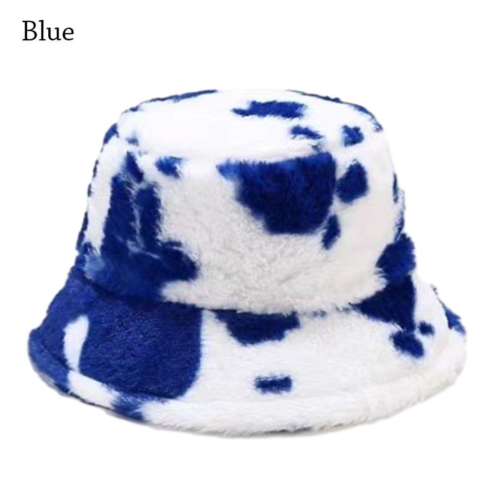 Cow Stripe Bucket Hat Soft Panama Hat Outdoor Fisherman Cap Men Women