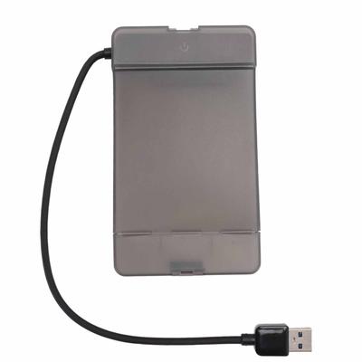 USB3.0 2,5-дюймовый корпус для SATA жесткого диска 5 Гбит/с Прозрачный внешний корпус для 7-9,5 мм 2,5-дюймового SATA SSD HDD  (Нет