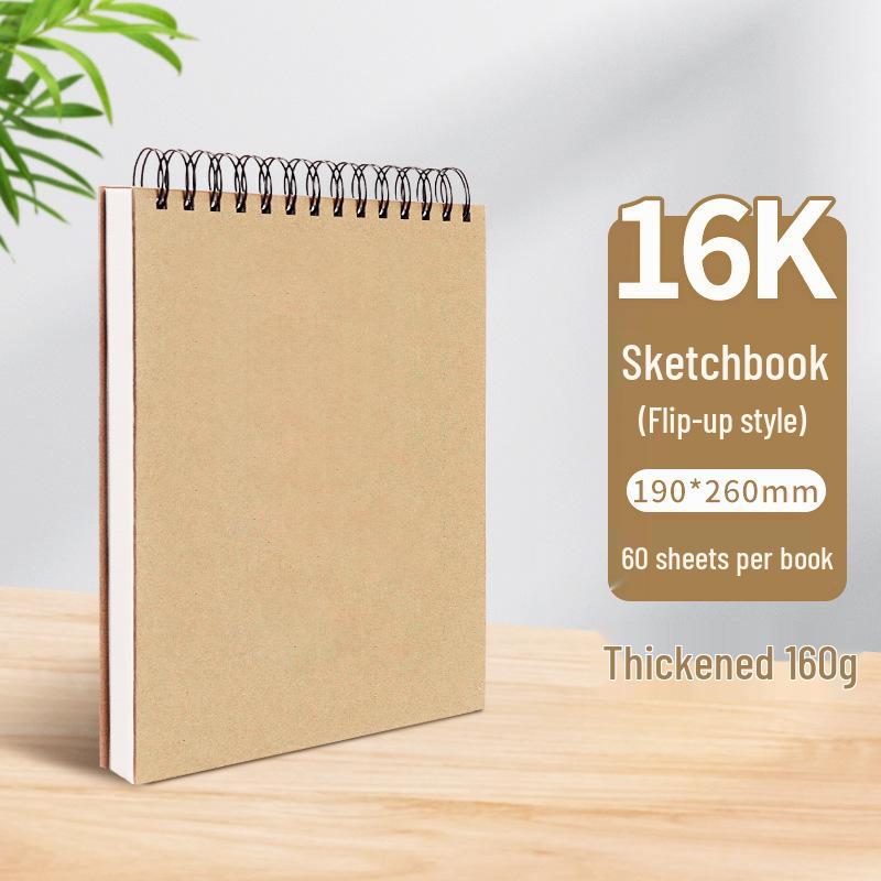 A4 Hardcover Spiral Sketchbook for Art Students & Children, A3/A4/8K Drawing Pad