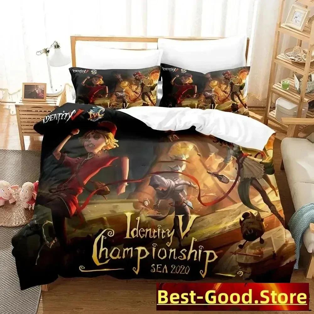 3D Anime Game Identity V Printed Bed Set Duvet Cover Pillowcase Bedding Set Bed Linen Sheet Quilt Cover Full Queen King Size