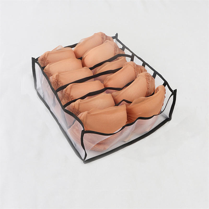Многоячеечный складной органайзер для нижнего белья, носков, трусиков, выдвижного типа, сумка, экономящая место, складной органайзер для одежды в шкаф, коробка для хранения