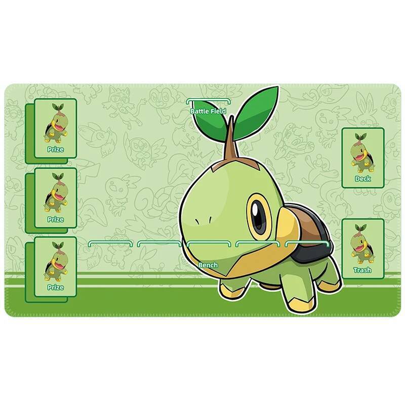 New Pkm TCG Single Player Game Mat xxmm DIY NonSlip Playmat Durable Tabletop Mat for Kids Anime Collectible Gift