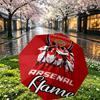Custom Name Personalized football team Print Umbrella, Auto Open Close, 8‑Rib Sturdy Frame, Commute Camping Hiking Use, Birthday Gift
