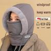 Women's Windproof Winter Hat & Scarf with Integrated Mask and Ear Muffs - Plush, Thick, Warm, Ideal for Riding