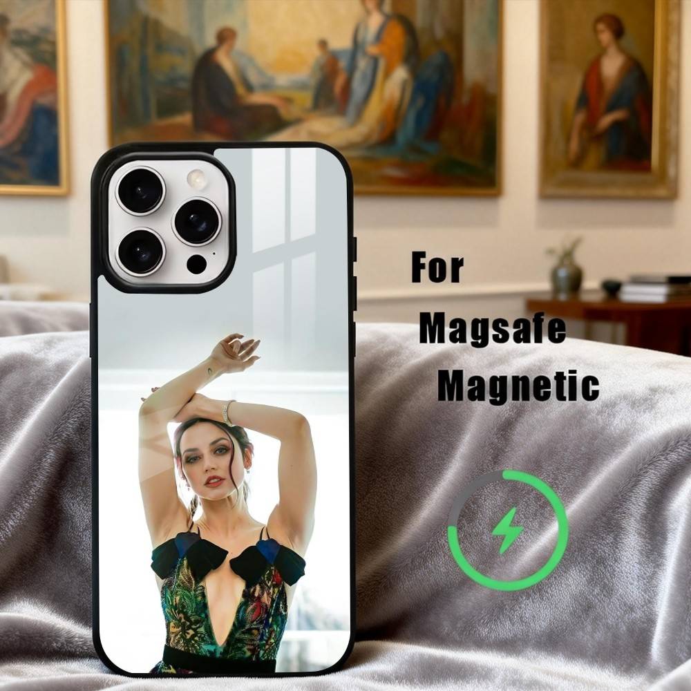 Чехол для телефона с изображением актрисы A-Ana de A-Armas-S Для iPhone17,16,15,14,13,12,11 Plus,Pro Max Магнитный Для Magsafe Беспроводной зарядки