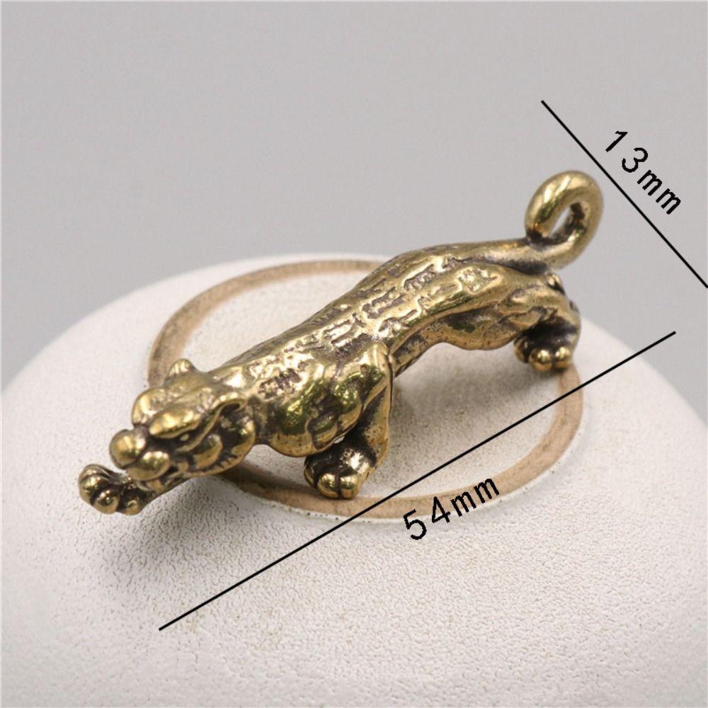 Металлические латунные подвески Тигры Брелок DIY Подвески Фигурки животных Тигр Брелки Автомобильные брелоки