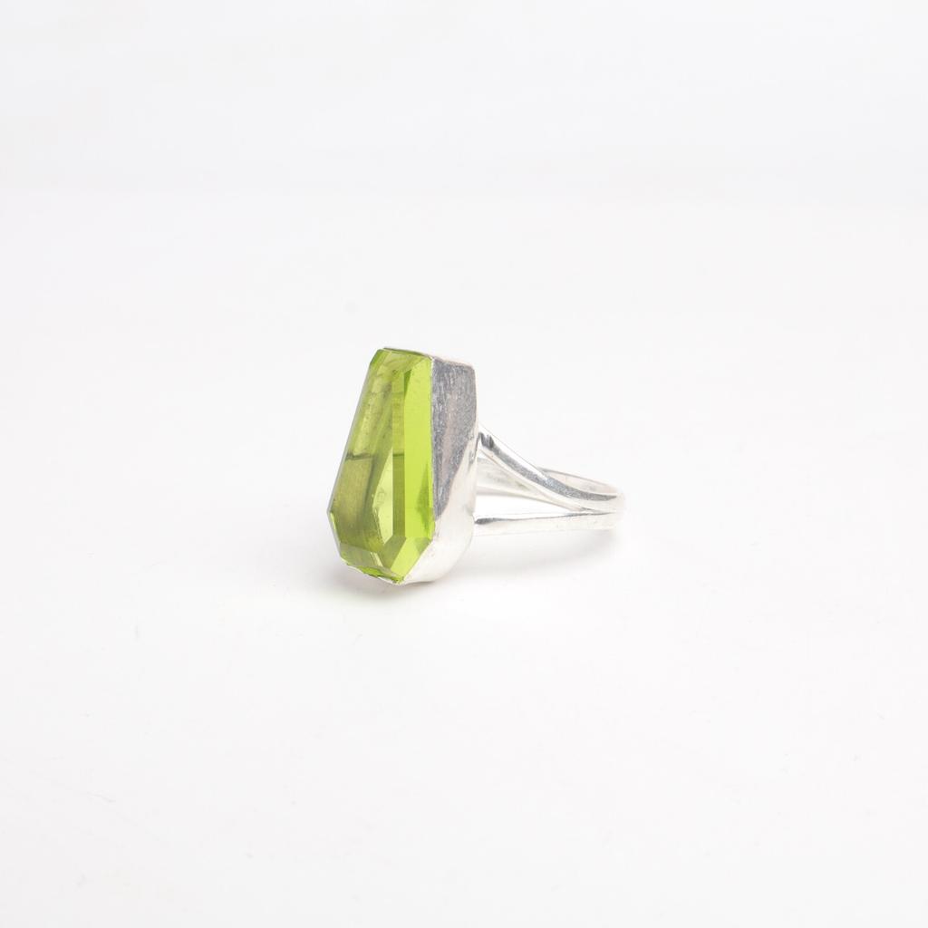 Peridot Gemstone 925 Sterling Silver Jewelry Handmade Ring For Mother's Day Gift RR-47-2