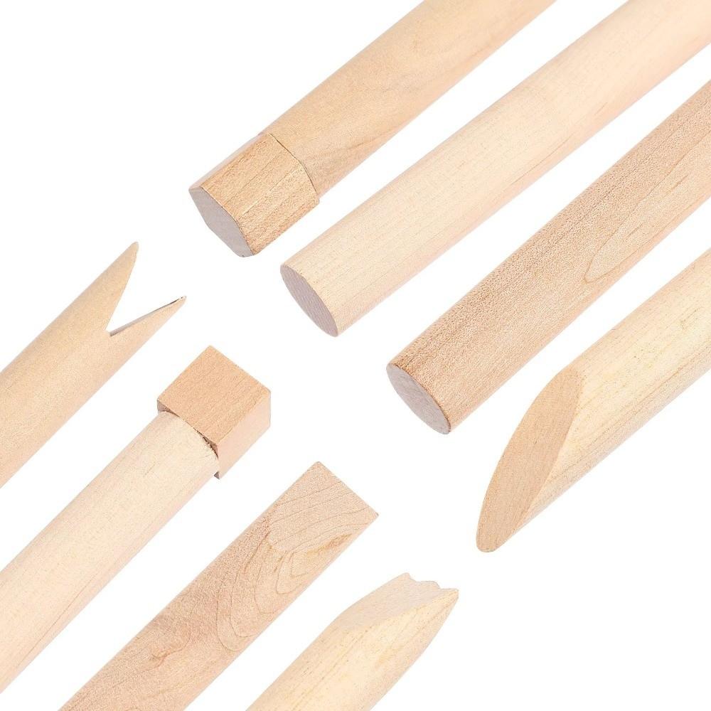 12Pcs Set DIY Hand Crafted Clay Dough Tools Mud Roll Pressed Clay Toys Pretend Utensils