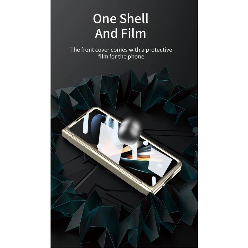 Тонкий пластиковый чехол для Samsung Galaxy Z Fold 6 5 4 3, защитная пленка на шарнире с подставкой, противоударный держатель с полным покрытием