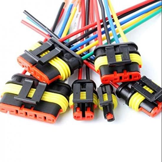 Way Car Waterproof Electrical Connector,16 AWG 2 Pin Plug Auto Electrical Wire Connectors For Car, Truck, Boat, And Other Wire Connections.(5