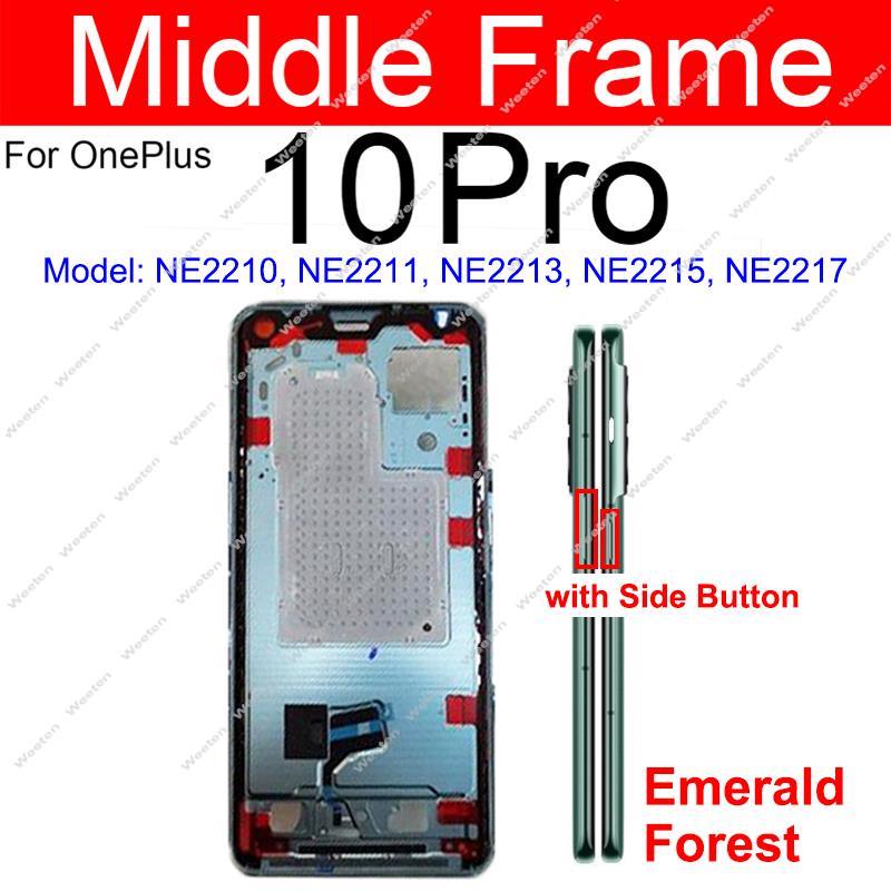 Для OnePlus Oneplus 1+ 10 Pro 10Pro 10R 10T Средняя рамка Корпус Передняя рамка Средний корпус с боковыми кнопками / без них Шасси